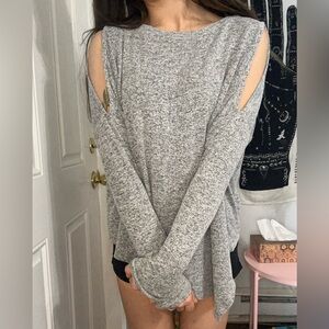 grey sweater